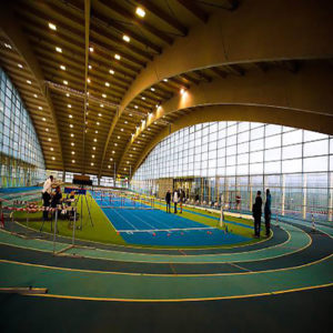 Stade d'athlétisme en salle