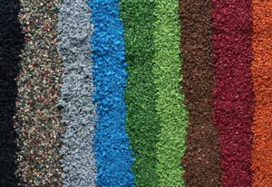 rubber granulate color range