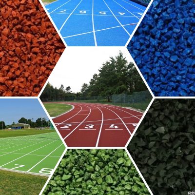 ATHLETIC TRACK gamma colori finitura gomma pista atletica